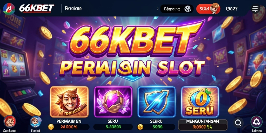 Tampilan gameplay Slot yang menarik dan mengasyikkan di 66KBET.