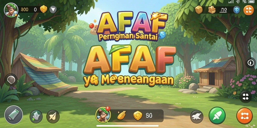 Tampilan gameplay AFAF yang menarik dan penuh warna.