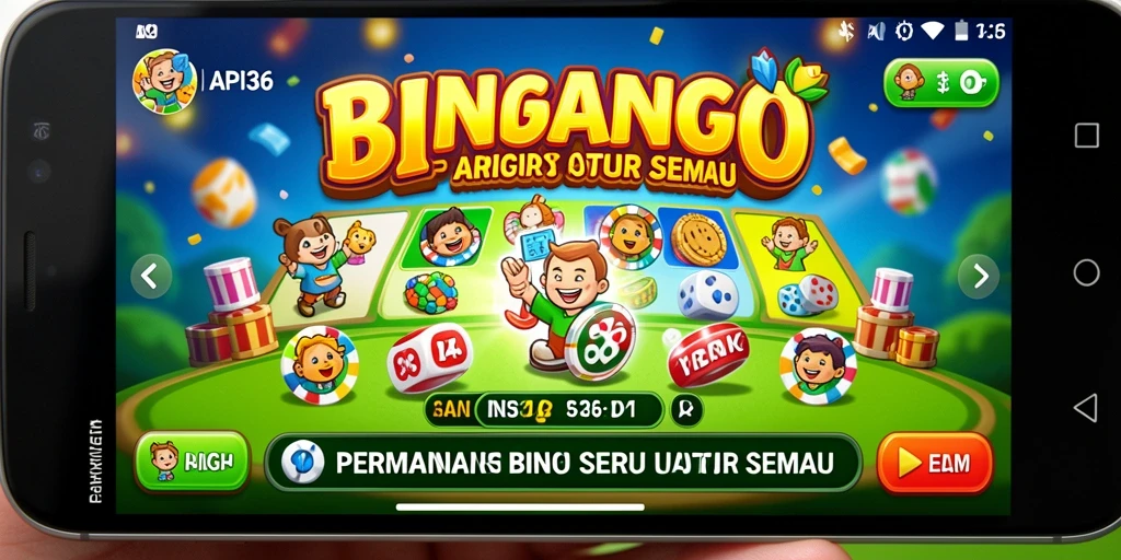 Tampilan menarik dari gameplay Bingo di API36.