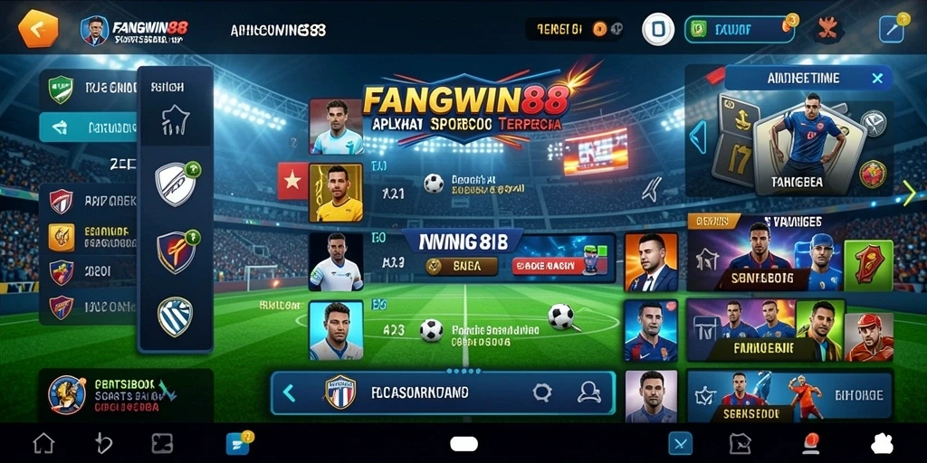 Tampilan utama gameplay FANGWIN88 dengan fitur taruhan olahraga.