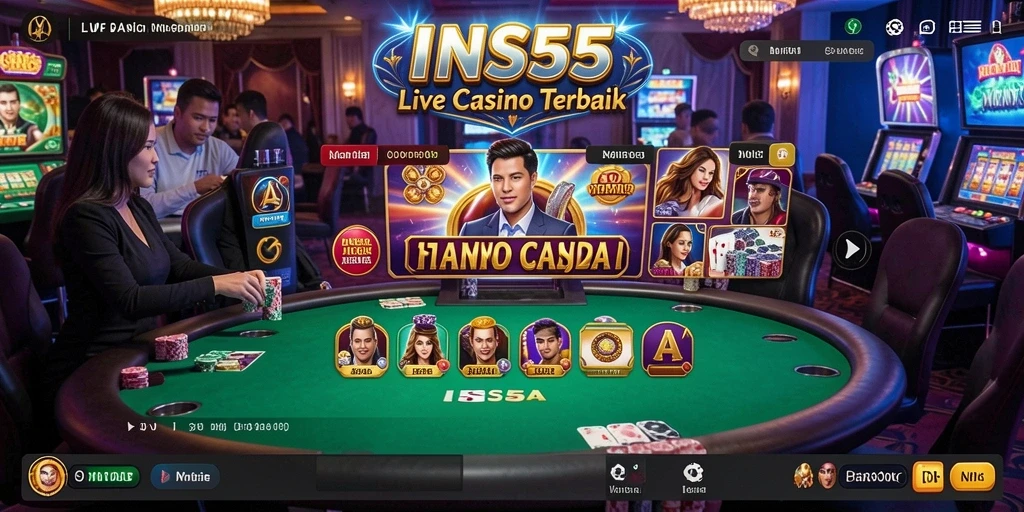 Tampilan menarik dari gameplay Live Casino INS55.