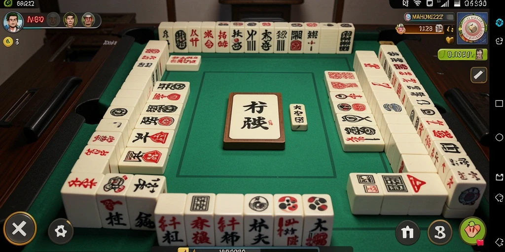 Screenshot MAHJONG222 menunjukkan gameplay Gaple yang menarik dan interaktif.