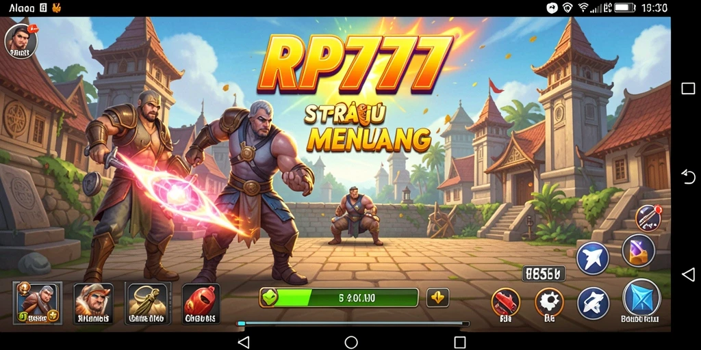 Tampilan seru gameplay RP777 dengan aksi strategi yang mendebarkan.