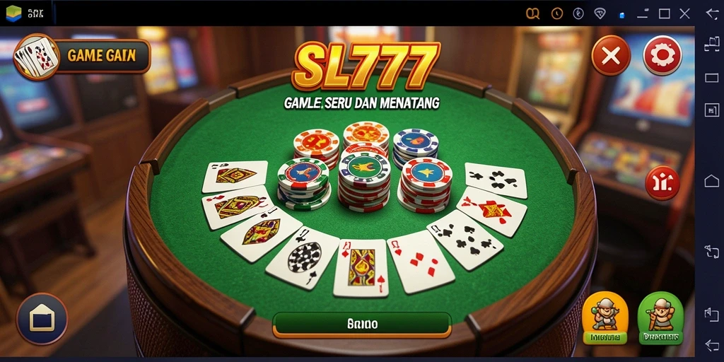 Tampilan gameplay <strong>SL777</strong> saat bermain Gaple yang seru dan interaktif.