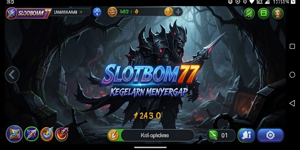 Tampilan gameplay SLOTBOM77 yang menyeramkan dan menegangkan.