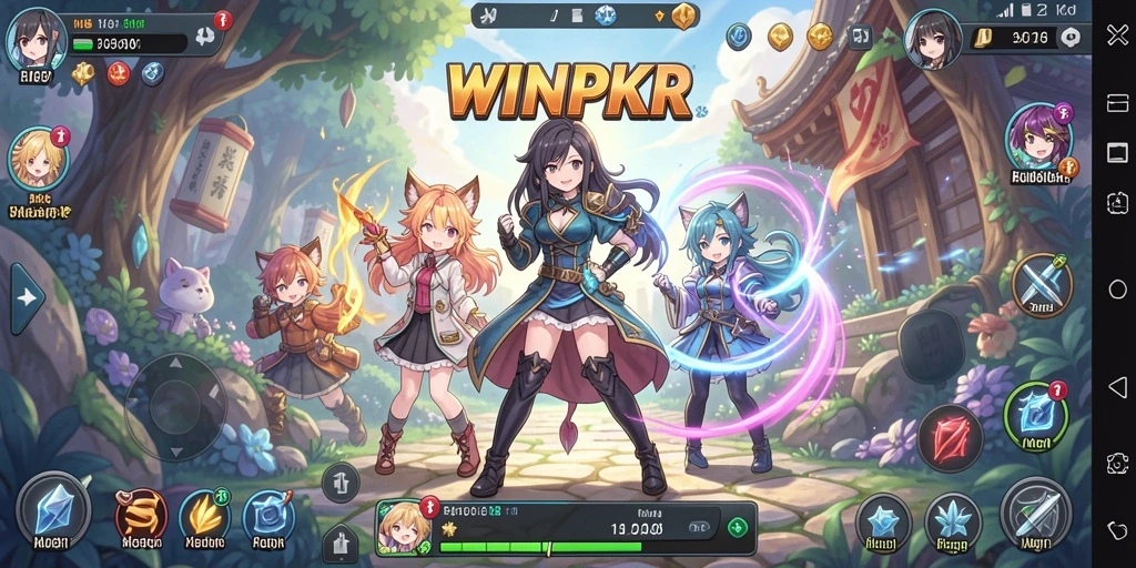 Tangkapan layar gameplay WINPKR yang menarik dan penuh aksi.